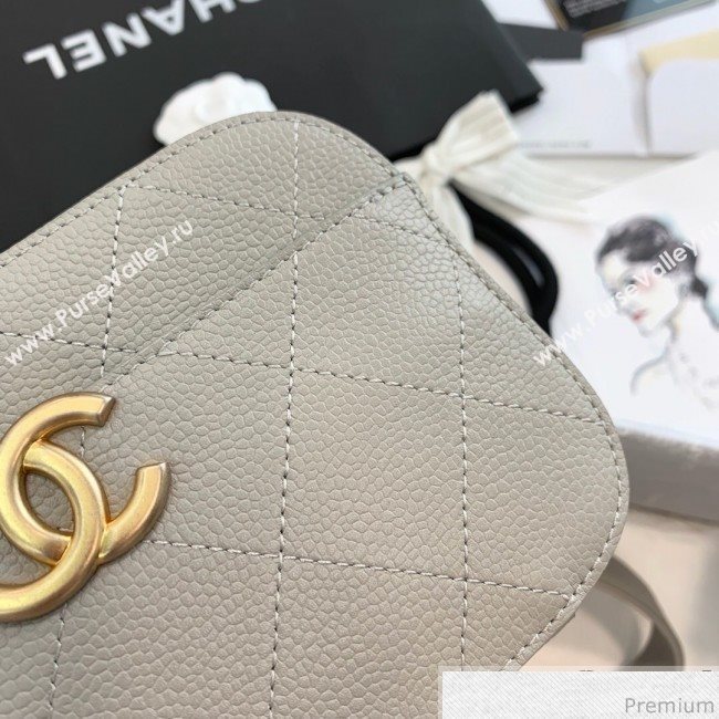 Chanel Grained Calfskin Waist Bag/Belt Bag AS0311 Gray 2019 (PPP-9040324)