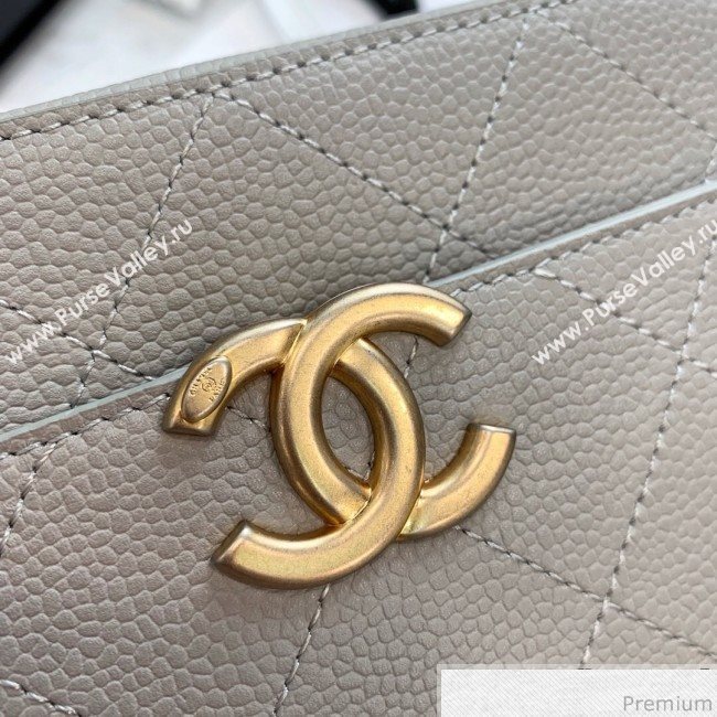 Chanel Grained Calfskin Waist Bag/Belt Bag AS0311 Gray 2019 (PPP-9040324)
