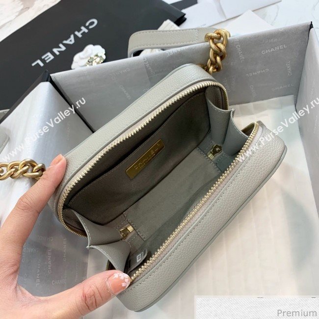 Chanel Grained Calfskin Waist Bag/Belt Bag AS0311 Gray 2019 (PPP-9040324)