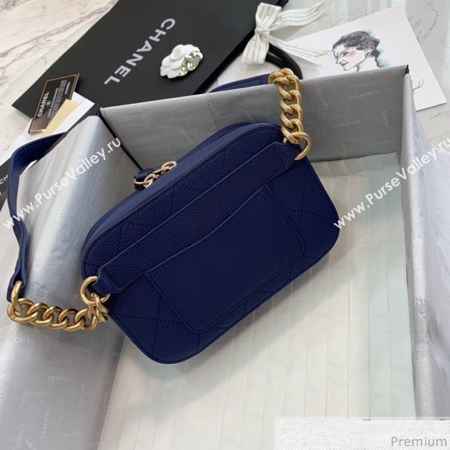 Chanel Grained Calfskin Waist Bag/Belt Bag AS0311 Blue 2019 (PPP-9040325)