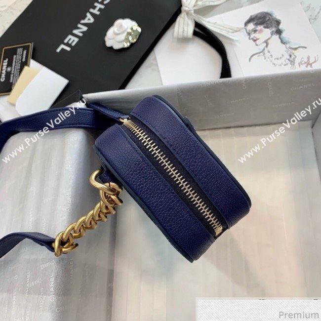 Chanel Grained Calfskin Waist Bag/Belt Bag AS0311 Blue 2019 (PPP-9040325)