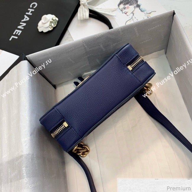 Chanel Grained Calfskin Waist Bag/Belt Bag AS0311 Blue 2019 (PPP-9040325)