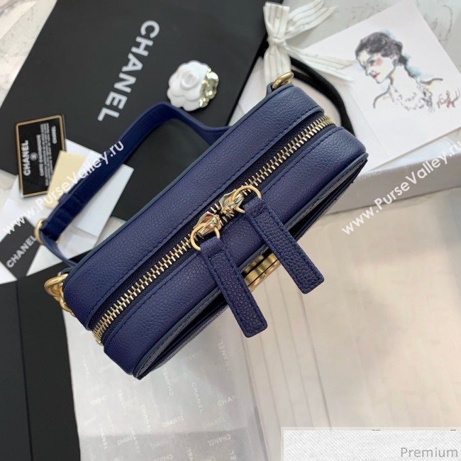 Chanel Grained Calfskin Waist Bag/Belt Bag AS0311 Blue 2019 (PPP-9040325)