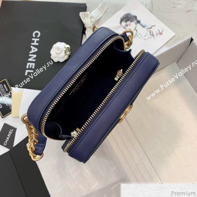 Chanel Grained Calfskin Waist Bag/Belt Bag AS0311 Blue 2019 (PPP-9040325)
