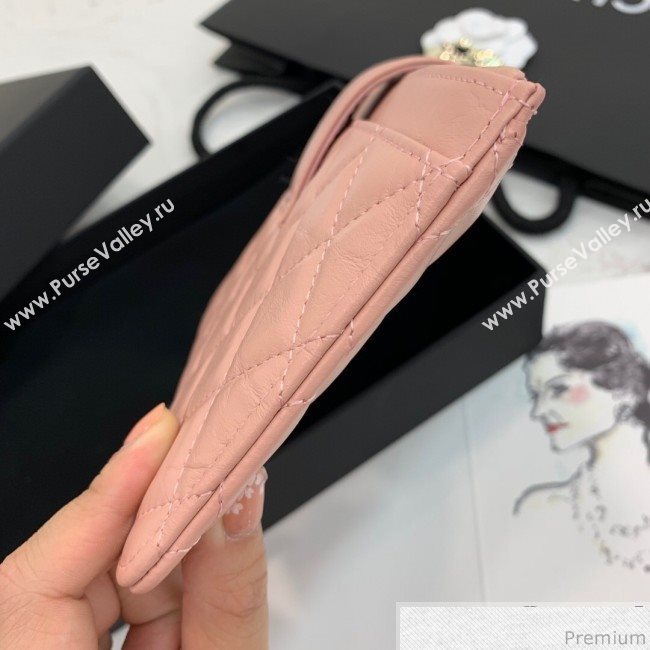 Chanel Buckle Card Holder Light Pink (PPP-9040326)