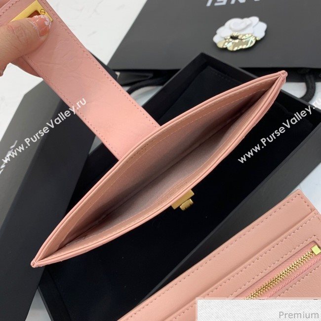 Chanel Buckle Card Holder Light Pink (PPP-9040326)