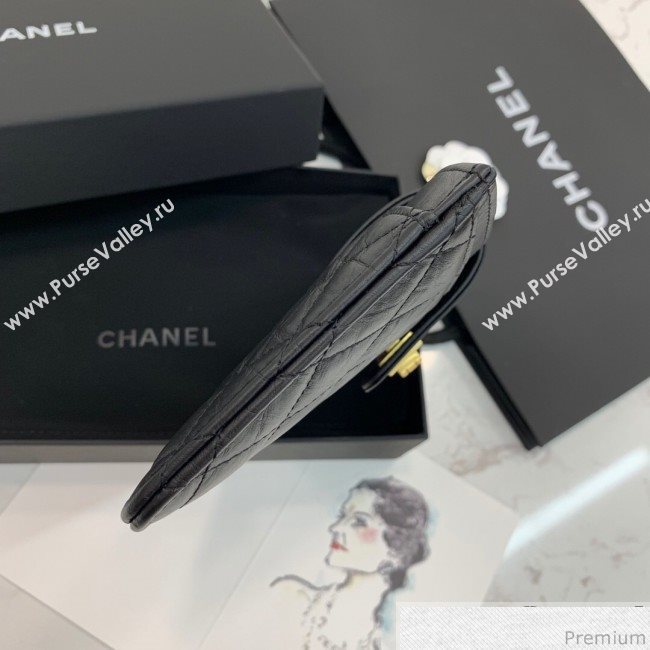 Chanel Buckle Card Holder Black (PPP-9040327)