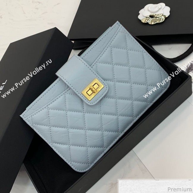 Chanel Buckle Card Holder Light Blue (PPP-9040328)