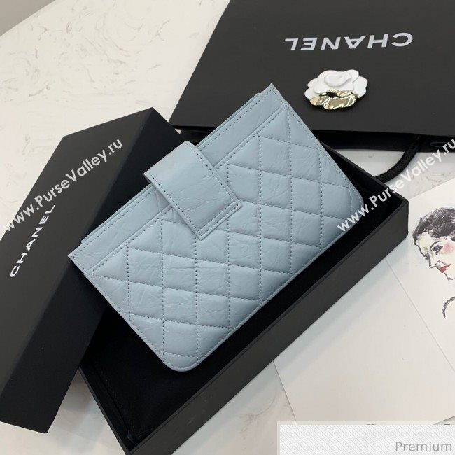 Chanel Buckle Card Holder Light Blue (PPP-9040328)