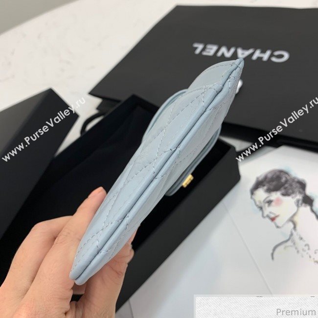 Chanel Buckle Card Holder Light Blue (PPP-9040328)