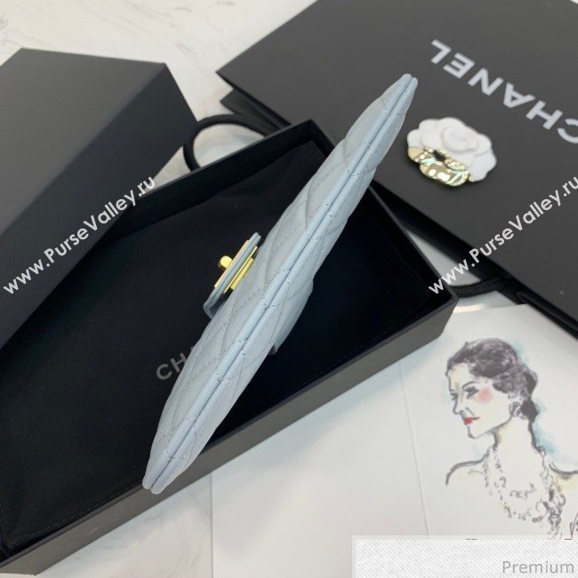 Chanel Buckle Card Holder Light Blue (PPP-9040328)