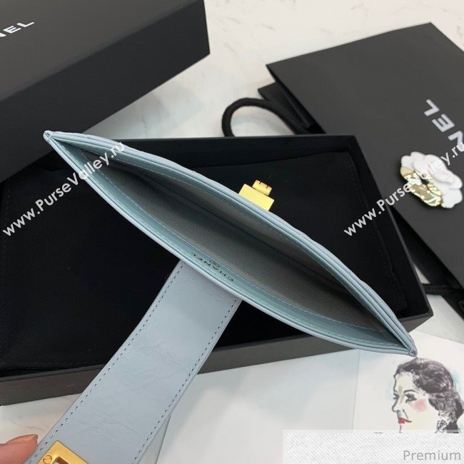 Chanel Buckle Card Holder Light Blue (PPP-9040328)
