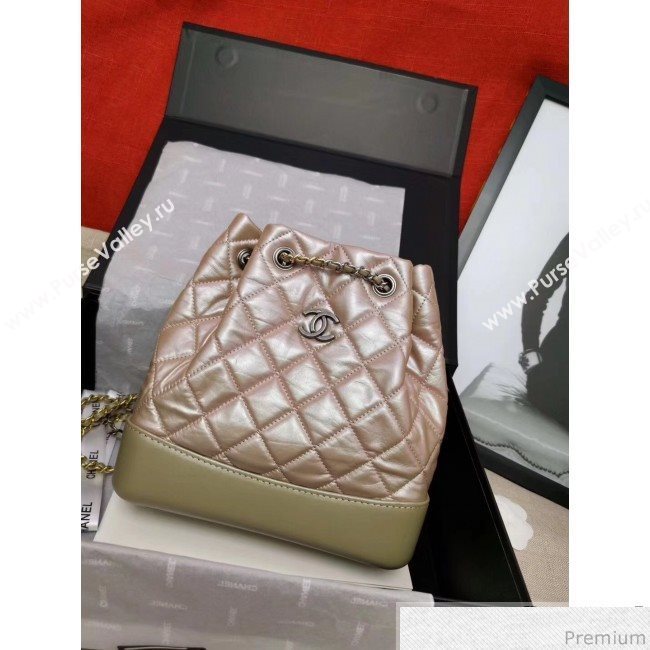 Chanel Iridescent Aged Calfskin Gabrielle Backpack A94502 Pink 2019 (GANE-9040331)
