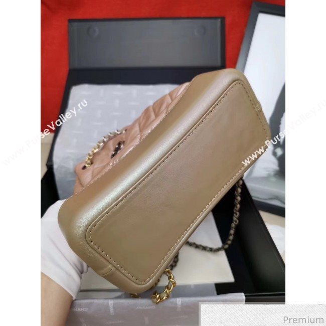 Chanel Iridescent Aged Calfskin Gabrielle Backpack A94502 Pink 2019 (GANE-9040331)