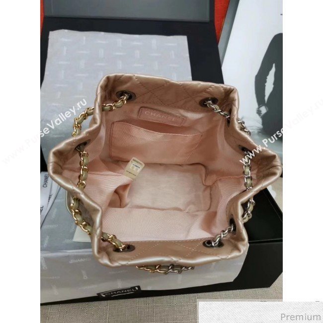 Chanel Iridescent Aged Calfskin Gabrielle Backpack A94502 Pink 2019 (GANE-9040331)