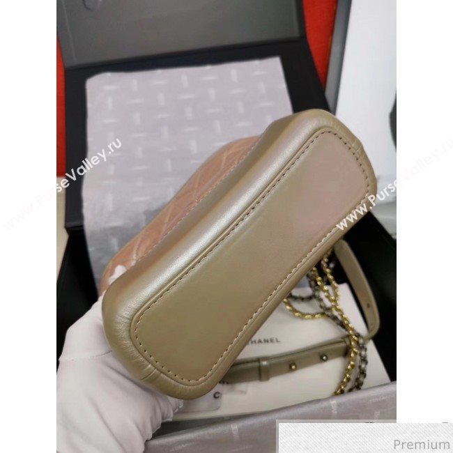 Chanel Iridescent Aged Calfskin Gabrielle Hobo Bag A93824 Pink 2019 (GANE-9040329)