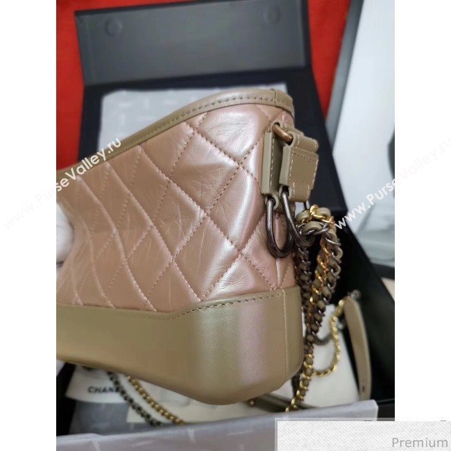 Chanel Iridescent Aged Calfskin Gabrielle Hobo Bag A93824 Pink 2019 (GANE-9040329)