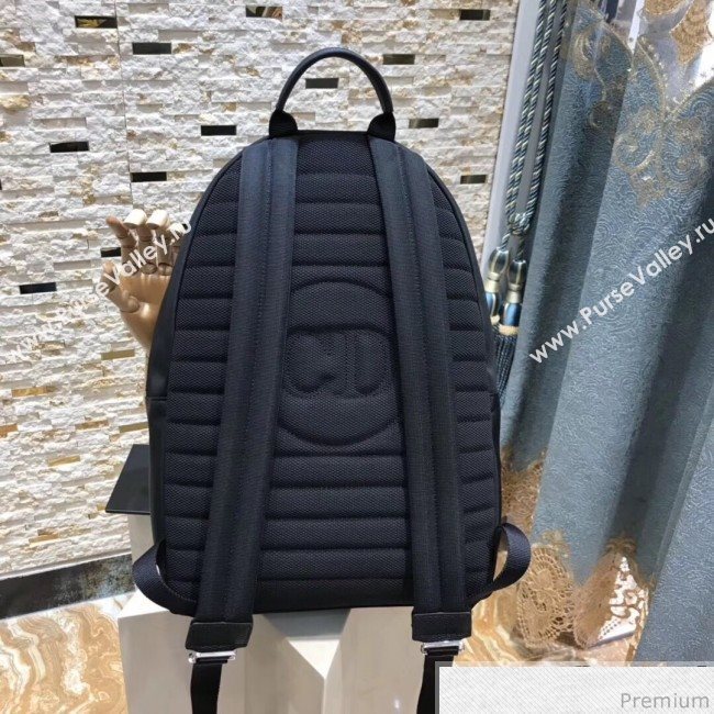 Dior x Kaws Black Nylon Backpack with Blue Dior Logo 2019 (XYD-9040336)
