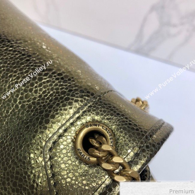 Saint Laurent Niki Baby Chain Bag in Metallic Leather 533037 Gold 2019 (XYD-9040339)