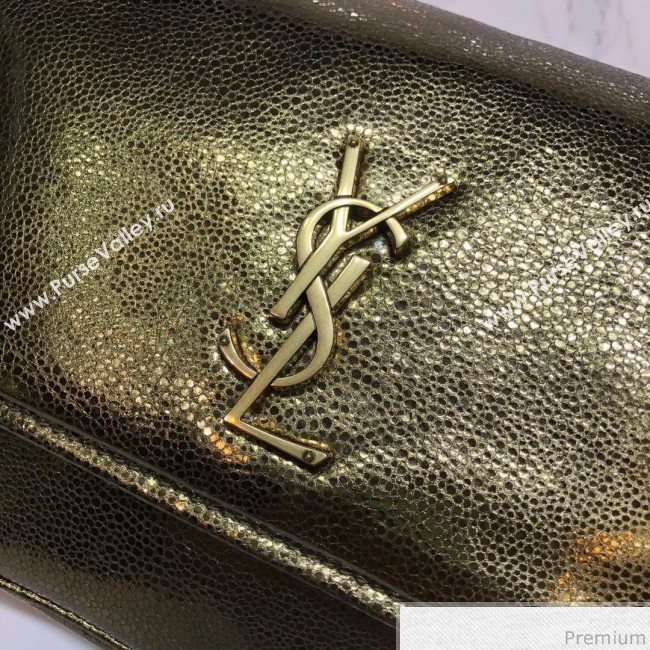 Saint Laurent Medium Niki Chain Bag in Metallic Leather 498894 Gold 2019 (XYD-9040340)