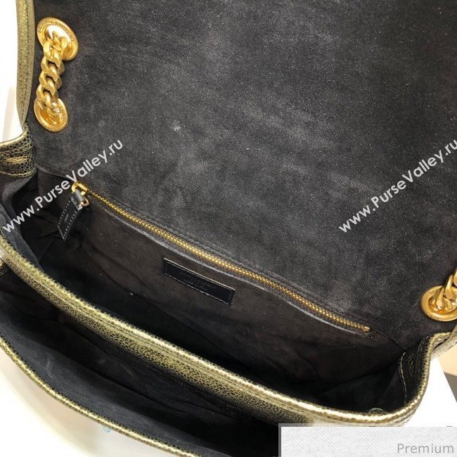 Saint Laurent Medium Niki Chain Bag in Metallic Leather 498894 Gold 2019 (XYD-9040340)