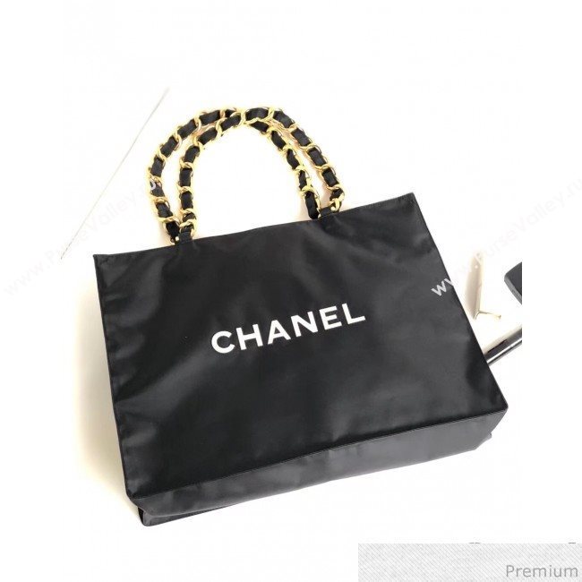 Chanel CC Chain Tote Shopping Bag Black 2018 (YD-9031501)