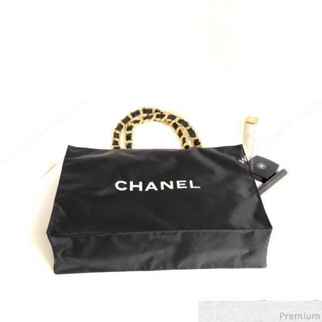 Chanel CC Chain Tote Shopping Bag Black 2018 (YD-9031501)