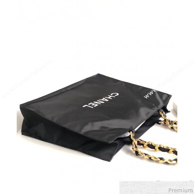 Chanel CC Chain Tote Shopping Bag Black 2018 (YD-9031501)
