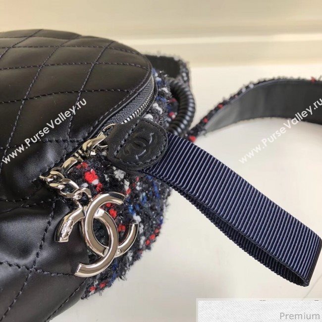 Chanel Sequins Tweed and Nylon Backpack Black 2019 (YD-9031502)