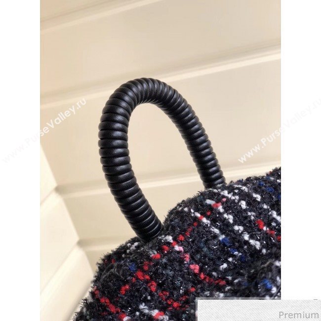 Chanel Sequins Tweed and Quilting Nylon Backpack Black 2019 (YD-9031504)