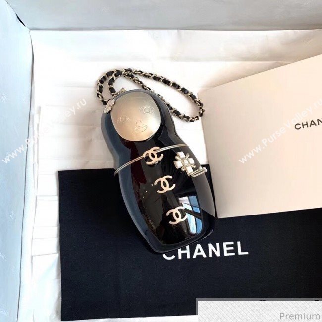 Chanel The Russian Doll Clutch/Crossbody Bag Black (KN-9031507)