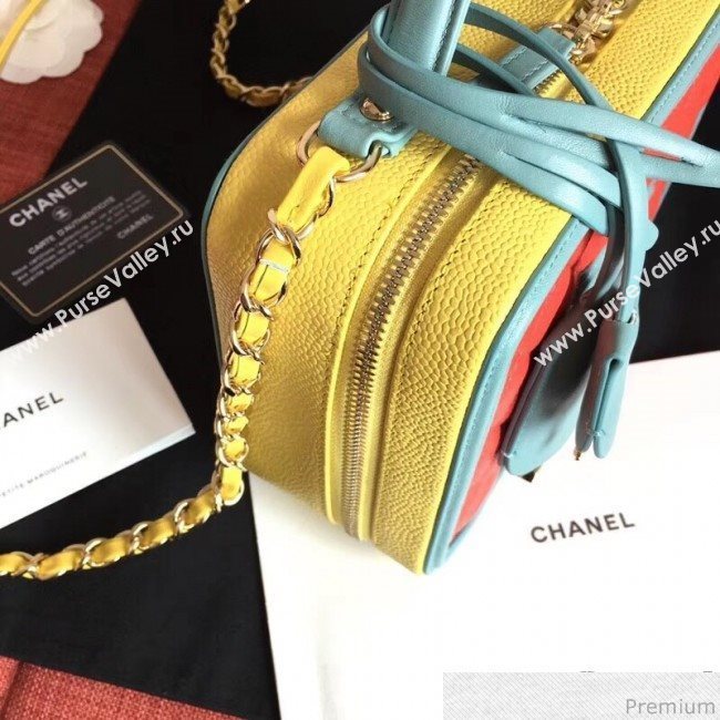 Chanel Vanity Case Handbag Red/Blue/Yellow 2019 (KN-9031509)