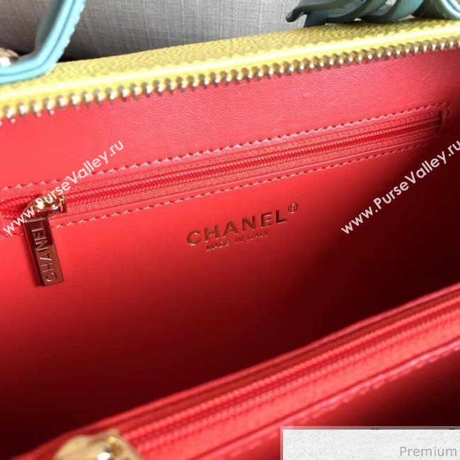 Chanel Vanity Case Handbag Red/Blue/Yellow 2019 (KN-9031509)