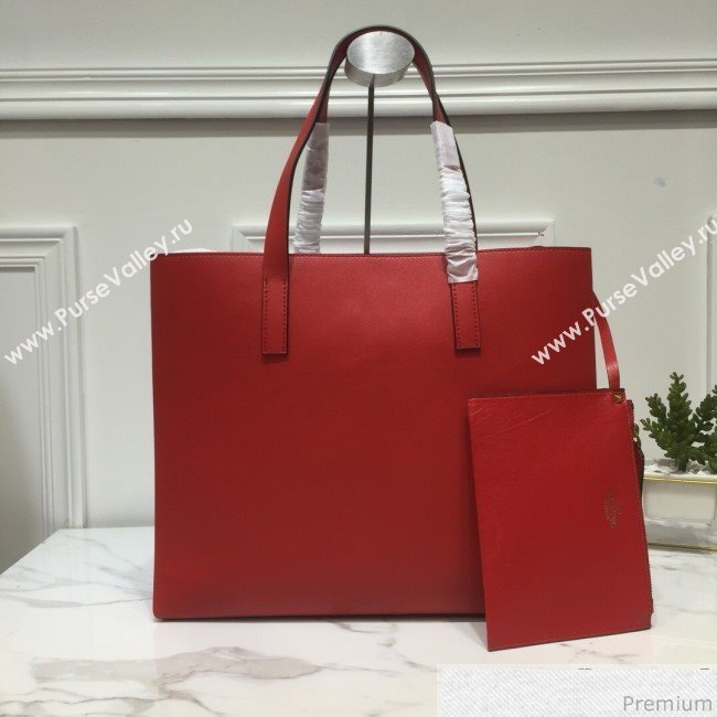 Valentino Large VRING Shopping Tote Red 2019 (XYD-9040351)