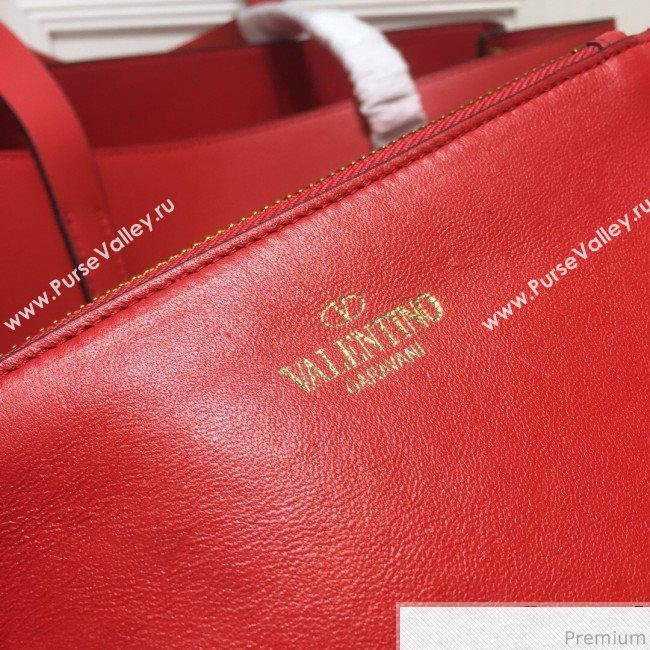 Valentino Large VRING Shopping Tote Red 2019 (XYD-9040351)