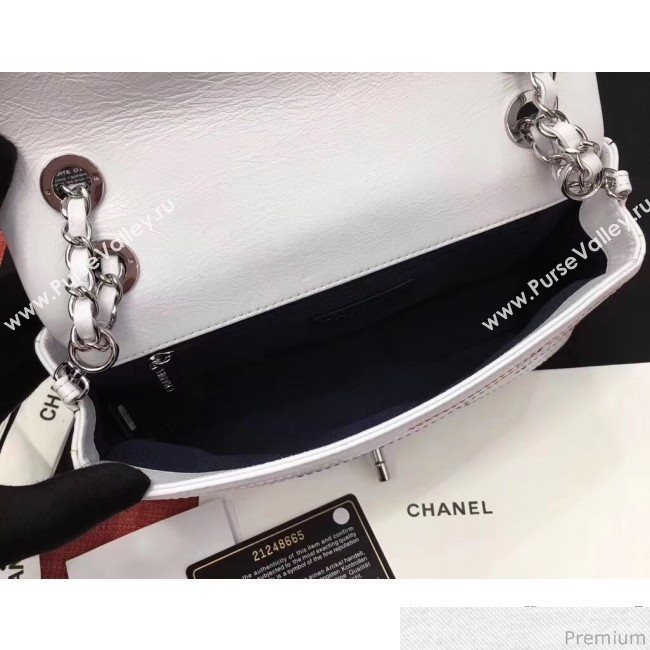 Chanel Colored Stripes Flap Bag White 2019 (GN-9031512)