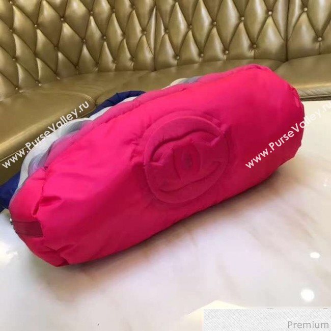 Chanel Down Feather Gradual Backpack Red/Gray/Blue 2018 (GN-9031514)