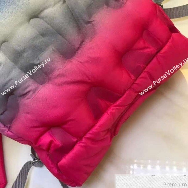 Chanel Down Feather Gradual Backpack Red/Gray/Blue 2018 (GN-9031514)