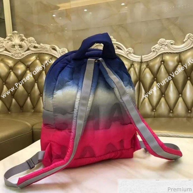 Chanel Down Feather Gradual Backpack Red/Gray/Blue 2018 (GN-9031514)