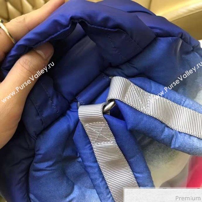 Chanel Down Feather Gradual Backpack Red/Gray/Blue 2018 (GN-9031514)