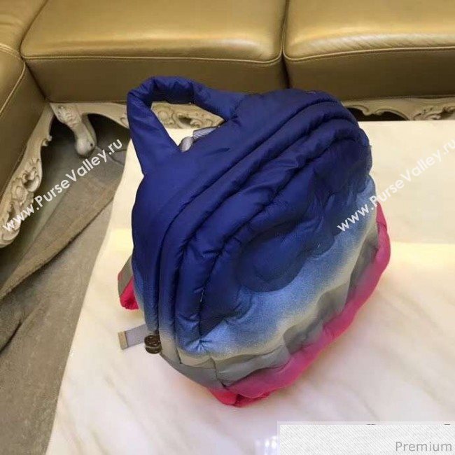 Chanel Down Feather Gradual Backpack Red/Gray/Blue 2018 (GN-9031514)