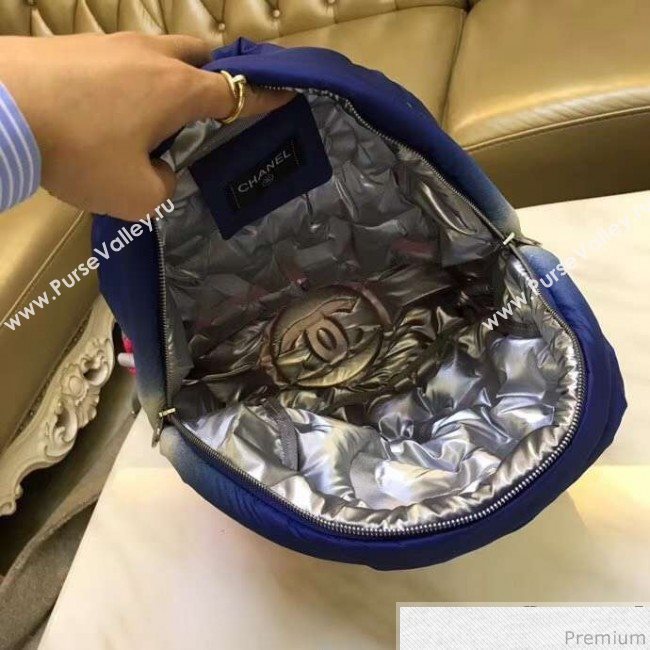 Chanel Down Feather Gradual Backpack Red/Gray/Blue 2018 (GN-9031514)