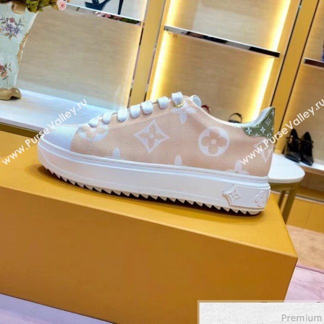 Louis Vuitton Stellar Sneaker in Monogram Flower Print Fabric Light Brown 2019 (SIYA-9030842)