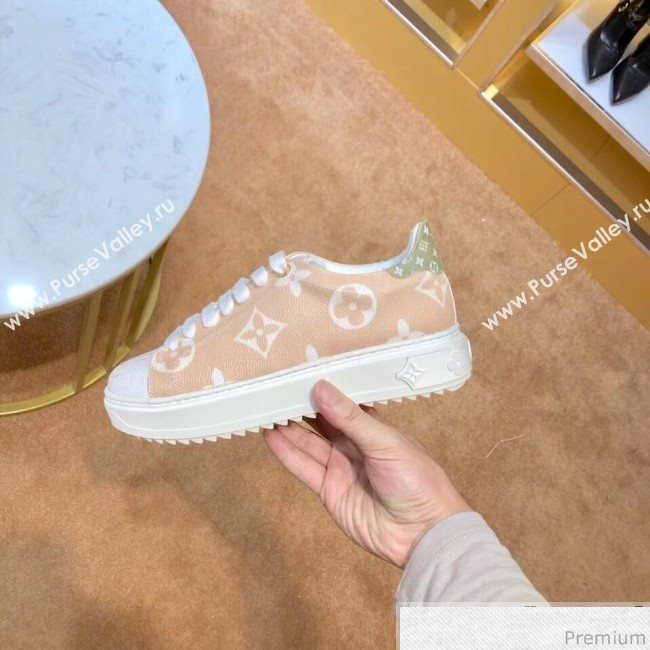 Louis Vuitton Stellar Sneaker in Monogram Flower Print Fabric Light Brown 2019 (SIYA-9030842)