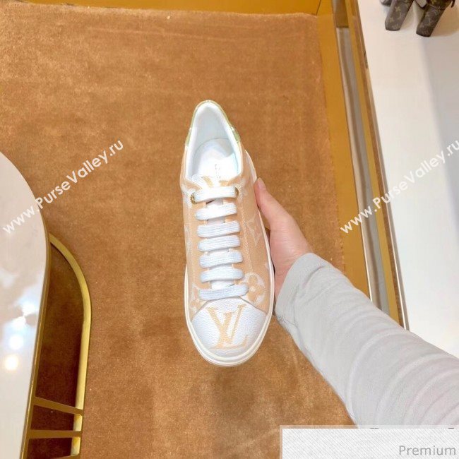 Louis Vuitton Stellar Sneaker in Monogram Flower Print Fabric Light Brown 2019 (SIYA-9030842)