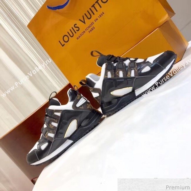 Louis Vuitton Run Away Sneaker 1A4WNQ Monogram Canvas/White/Black 2019 (SIYA-9030844)