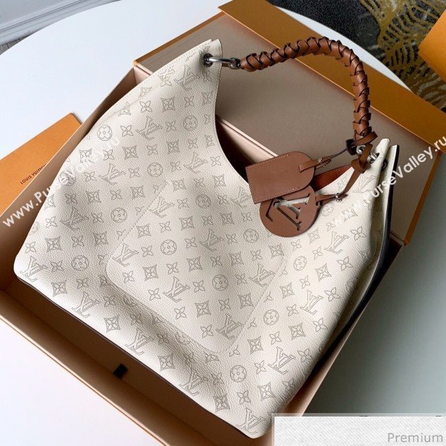 Louis Vuitton Carmel Hobo Shoulder Bag M53188 Creme White 2019 (KD-9040106)