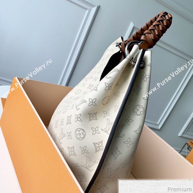 Louis Vuitton Carmel Hobo Shoulder Bag M53188 Creme White 2019 (KD-9040106)