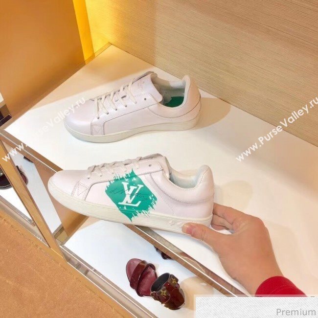 Louis Vuitton Luxembourg Sneaker 1A4OF6 White/Green 2019(For Woman and Man) (SIYA-9030847)