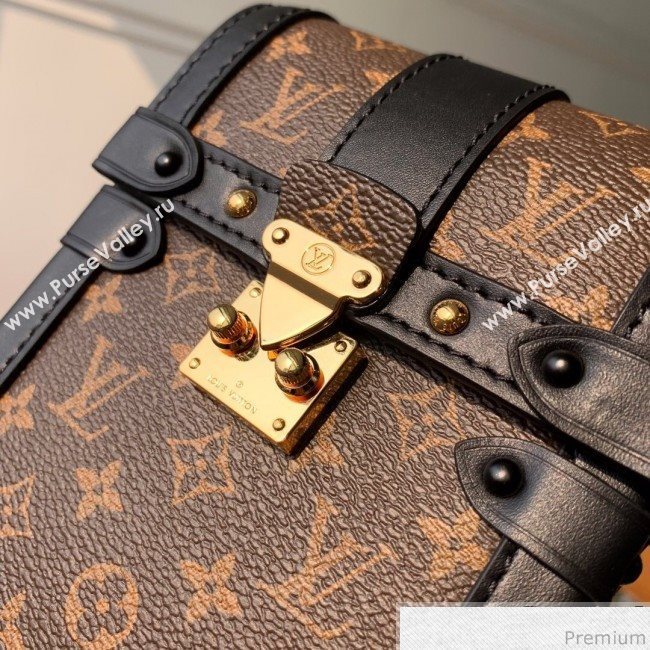 Louis Vuitton Monogram Canvas Phone Holder Mini Bag M63913 Black 2019 (KD-9040110)